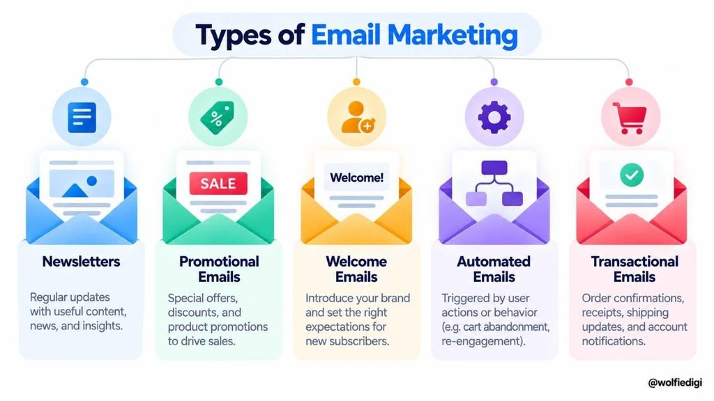 Types of Email Marketing