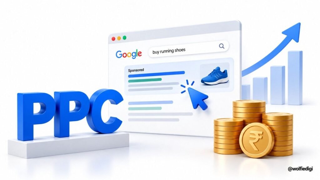 PPC advertising in digital marketing from search query to conversion