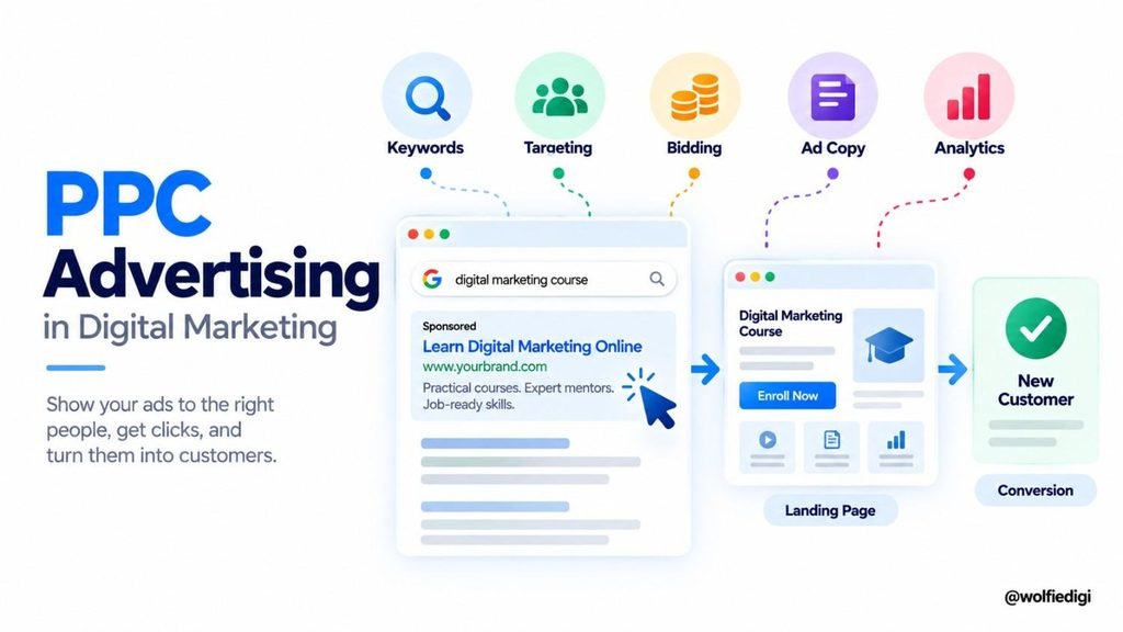 What Is PPC Advertising in Digital Marketing? How It Works, Benefits & Campaigns 1 What Is PPC Advertising in Digital Marketing?