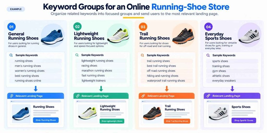 How to Use Google AdWords for Keyword Research 5 google ads keyword grouping example