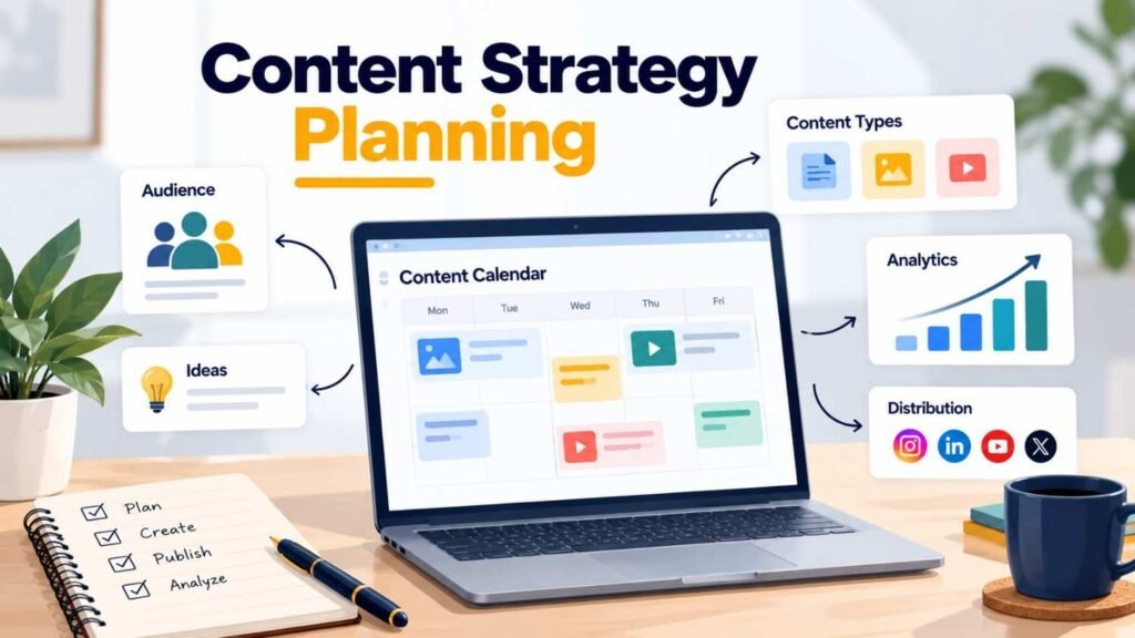 `how to create a content strategy featured